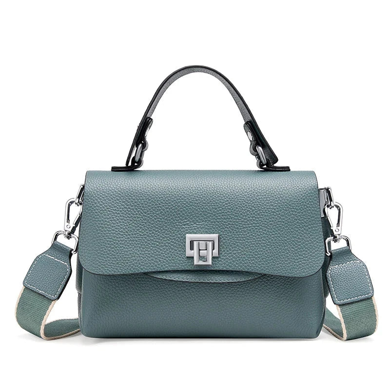 Alvienne Envelope Structured Leather Top Handle - Vellegra