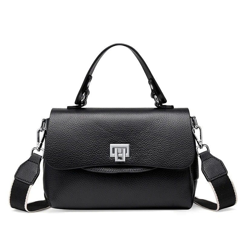 Alvienne Envelope Structured Leather Top Handle - Vellegra