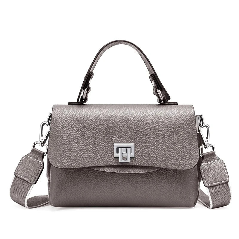 Alvienne Envelope Structured Leather Top Handle - Vellegra