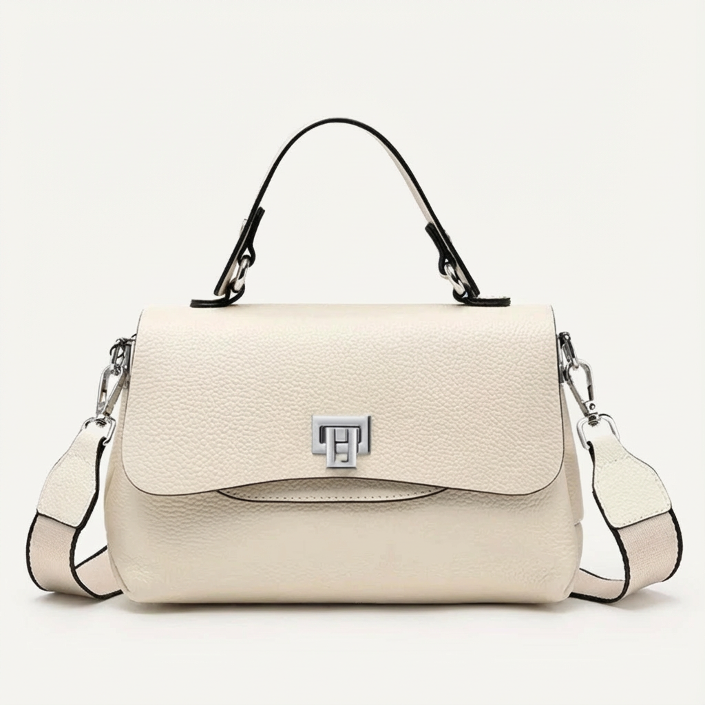 Alvienne Envelope Structured Leather Top Handle - Vellegra