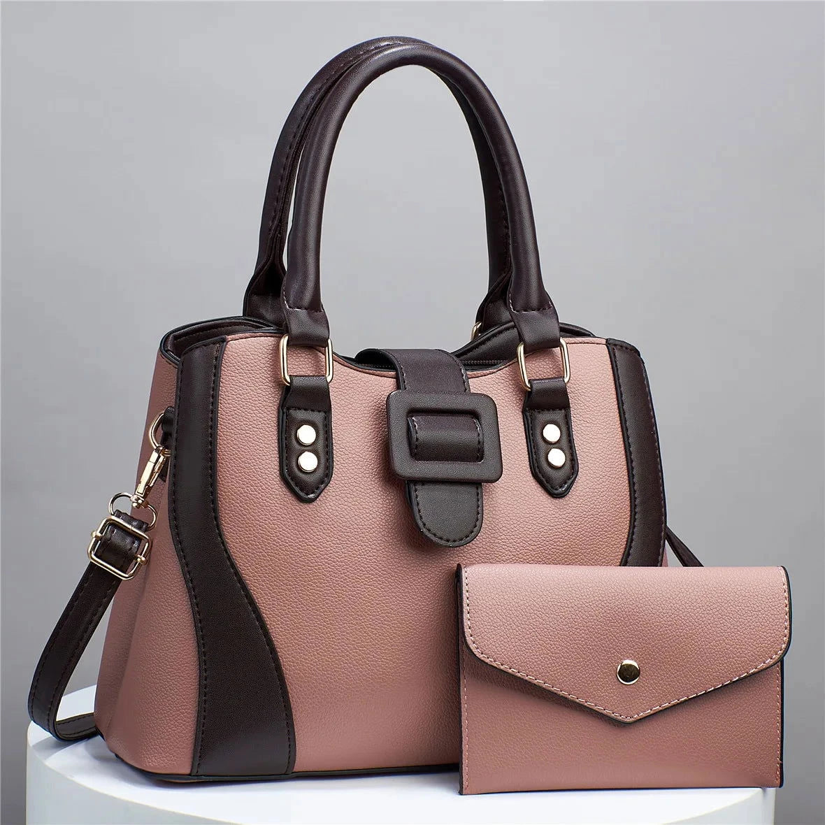 Arvella Buckle Satchel Set - Vellegra