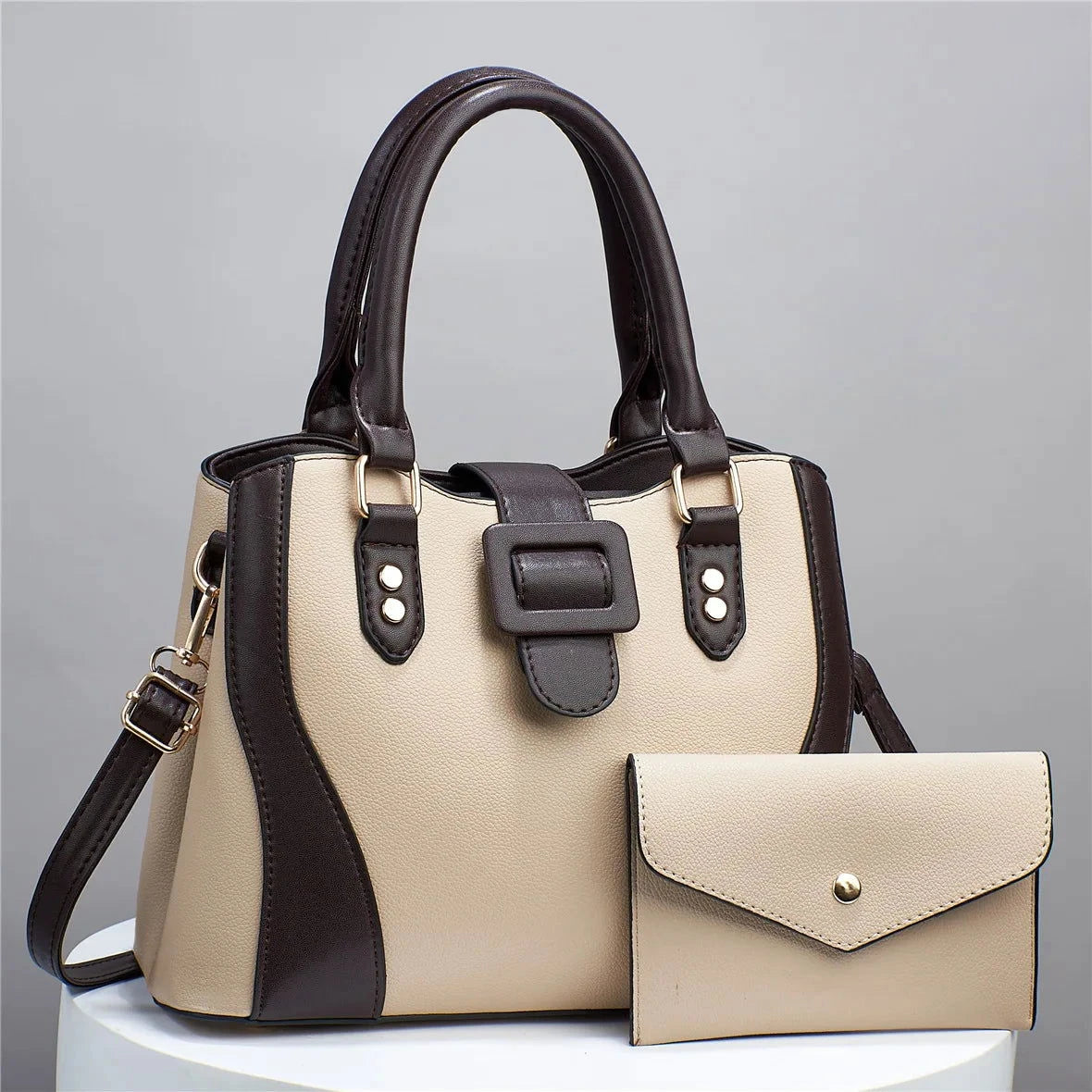 Arvella Buckle Satchel Set - Vellegra
