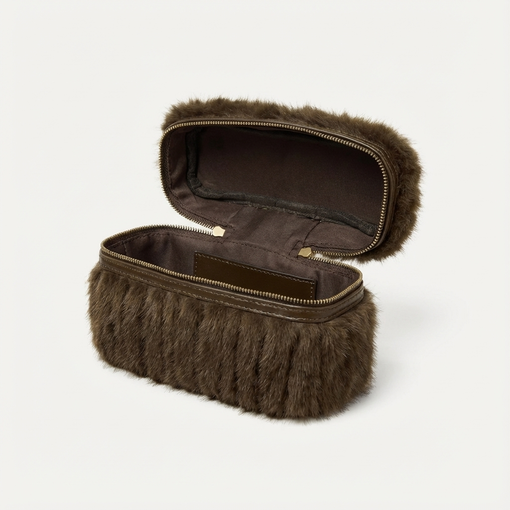 Arvelle Fur-Charm Mini Box Bag - Vellegra