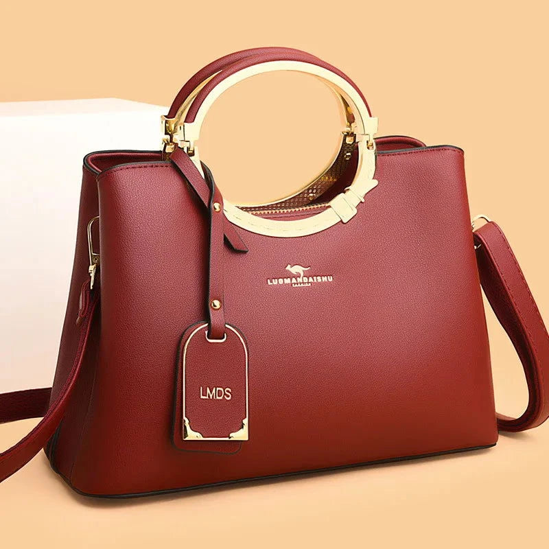Aurielle Halo Handle Satchel Bag - VELLEGRA