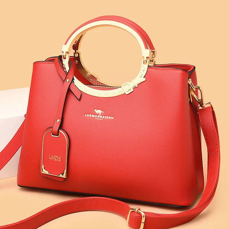 Aurielle Halo Handle Satchel Bag - VELLEGRA