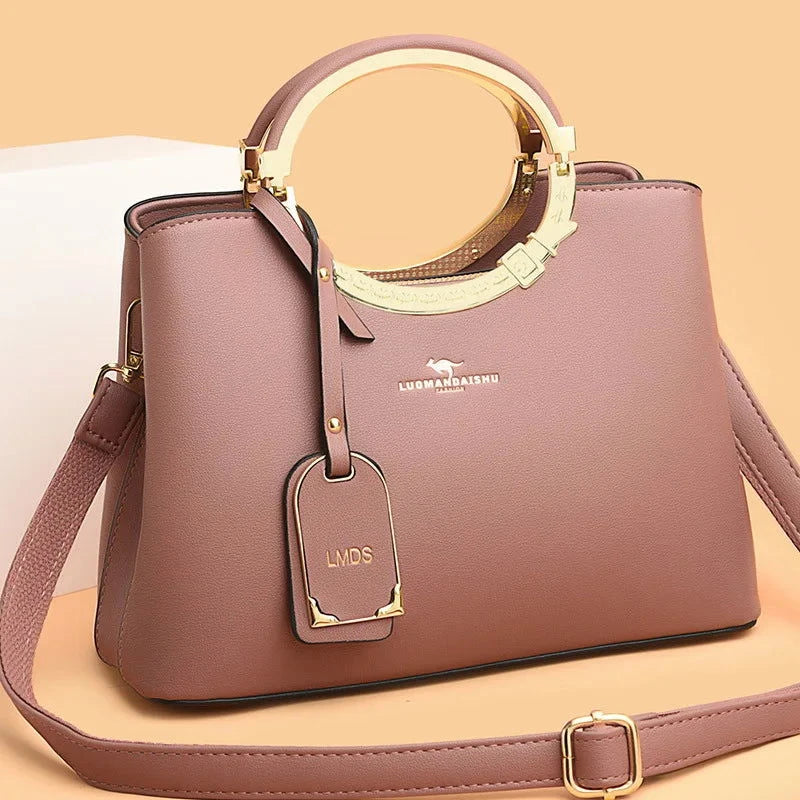 Aurielle Halo Handle Satchel Bag - VELLEGRA
