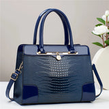 Avelisse Croc Structured Satchel - Vellegra