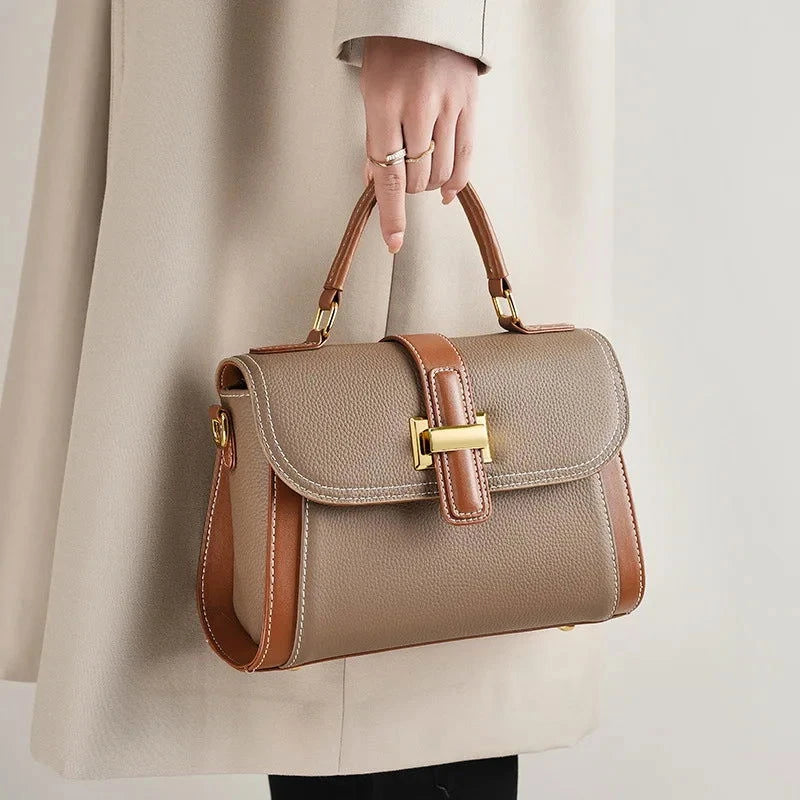 Averra Leather Satchel - Vellegra