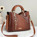 Bellaria Croc Structured Satchel - Vellegra