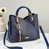 Bellaria Croc Structured Satchel - Vellegra