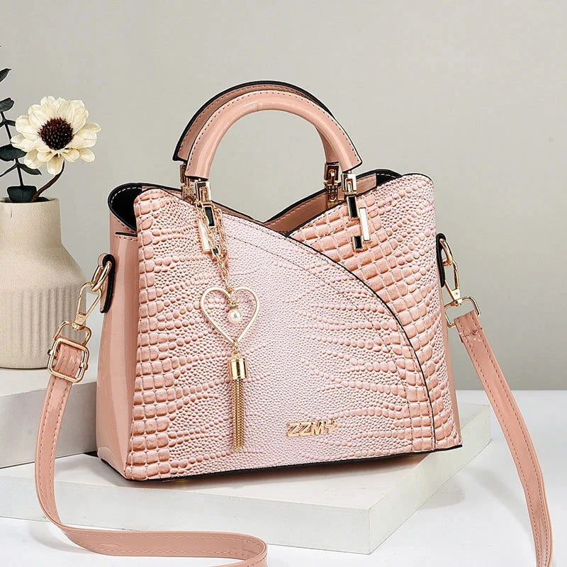 Bellaria Croc Structured Satchel - Vellegra
