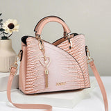 Bellaria Croc Structured Satchel - Vellegra