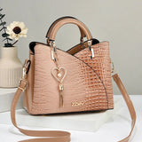 Bellaria Croc Structured Satchel - Vellegra