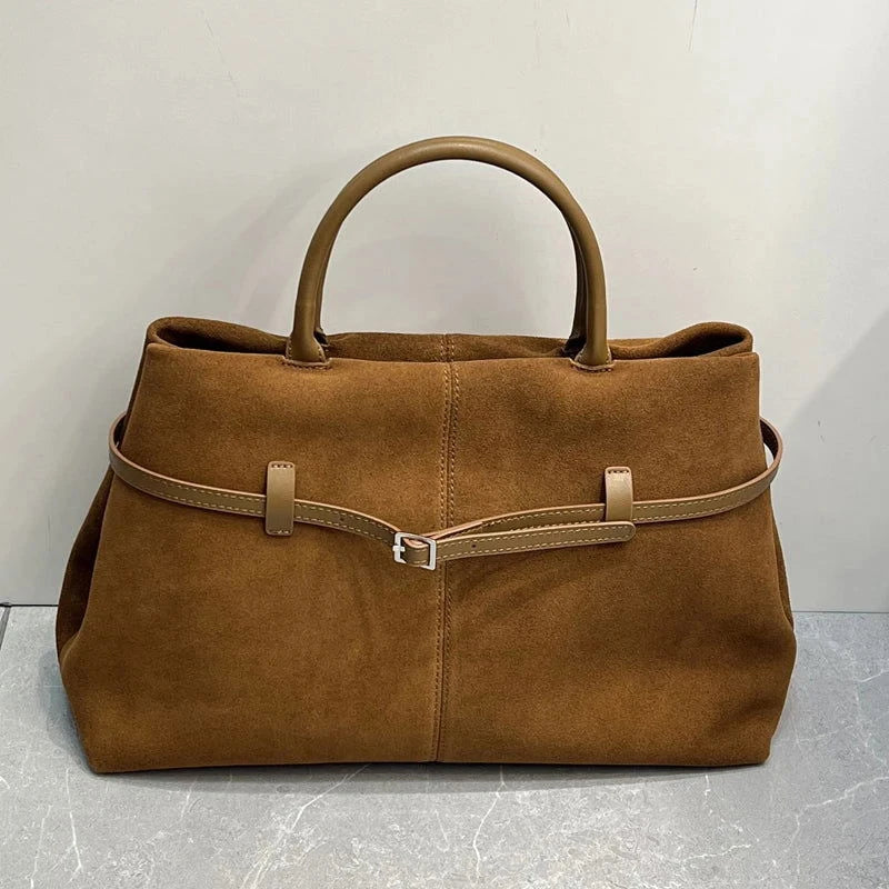 Cambrelle Suede Carryall - Vellegra
