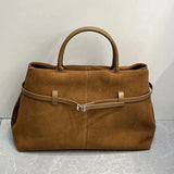 Cambrelle Suede Carryall - Vellegra
