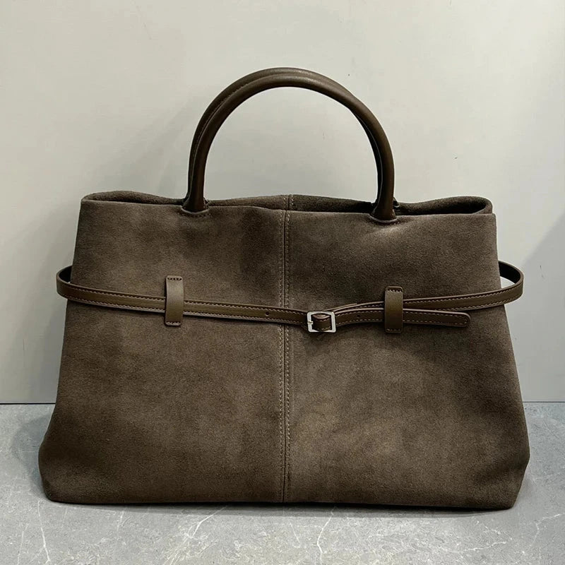 Cambrelle Suede Carryall - Vellegra