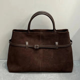 Cambrelle Suede Carryall - Vellegra