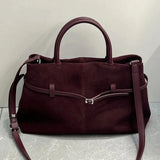 Cambrelle Suede Carryall - Vellegra