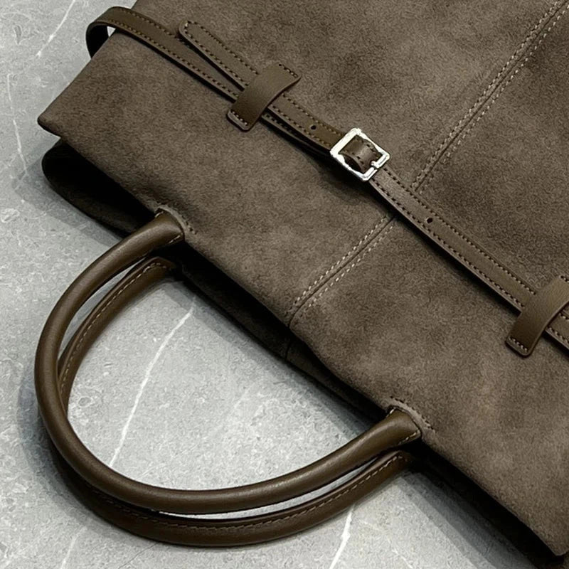 Cambrelle Suede Carryall - Vellegra