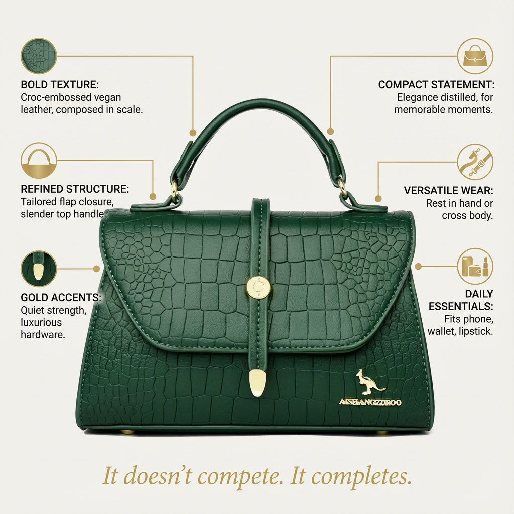 Cirella Croc Mini Satchel - Vellegra