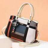 Colorblock Pom Mini Top Handle - VELLEGRA