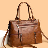 Delvera Multi-Zip Structured Tote - Vellegra