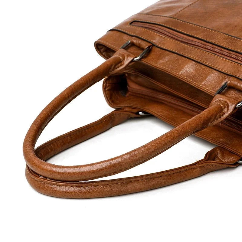 Delvera Multi-Zip Structured Tote - Vellegra
