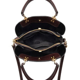 Elegant Monogram Top Handle Tote Bag - VELLEGRA