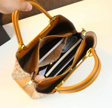 Floral Carved Leather Tote for Elegant Daily Wear - Vellegra