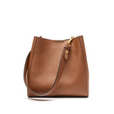 Zivara Leather Bucket Bag – Structured Cowhide Shoulder Tote