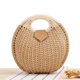 Solaya Rattan Shell Tote
