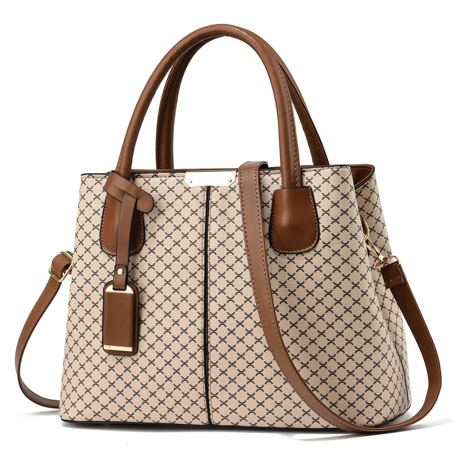 Heritage Check Tag Satchel - VELLEGRA