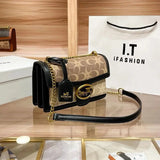 Lorena Contrast Chain Crossbody - Vellegra