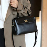 Lunira Classic Leather Satchel - Vellegra