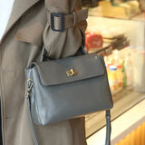 Lunira Classic Leather Satchel - Vellegra