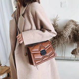 Lyra Rivet Flap Chain Bag - Vellegra