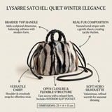 Lysarre Braided-Handle Fur Satchel - Vellegra