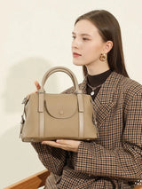 Marisse Atelier Structured Leather Satchel Bag - Vellegra