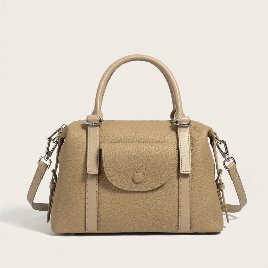 Marisse Atelier Structured Leather Satchel Bag - Vellegra