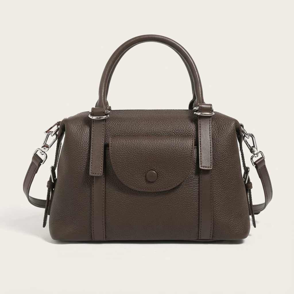 Marisse Atelier Structured Leather Satchel Bag - Vellegra