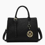 Marivelle Modern Pebbled Leather Satchel Tote - Vellegra