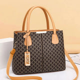 Monogram Emblem Top Handle Tote - VELLEGRA