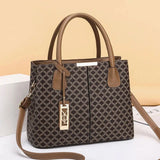 Monogram Emblem Top Handle Tote - VELLEGRA