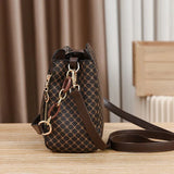 Monogram Flip Clasp Bucket Crossbody - VELLEGRA