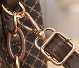 Monogram Flip Clasp Bucket Crossbody - VELLEGRA