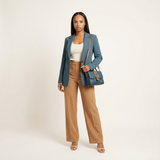 Naevora Jacquard Bow Satchel - Vellegra