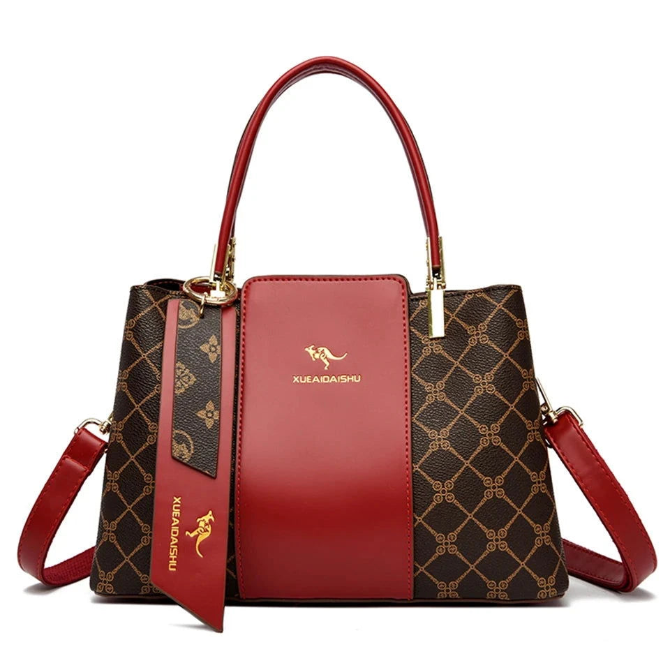 Ornate Print Dual Strap Tote - VELLEGRA