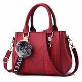 Pom Charm Stitch Panel Mini Tote - VELLEGRA