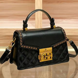Renalla Quilted Chain Satchel - Vellegra
