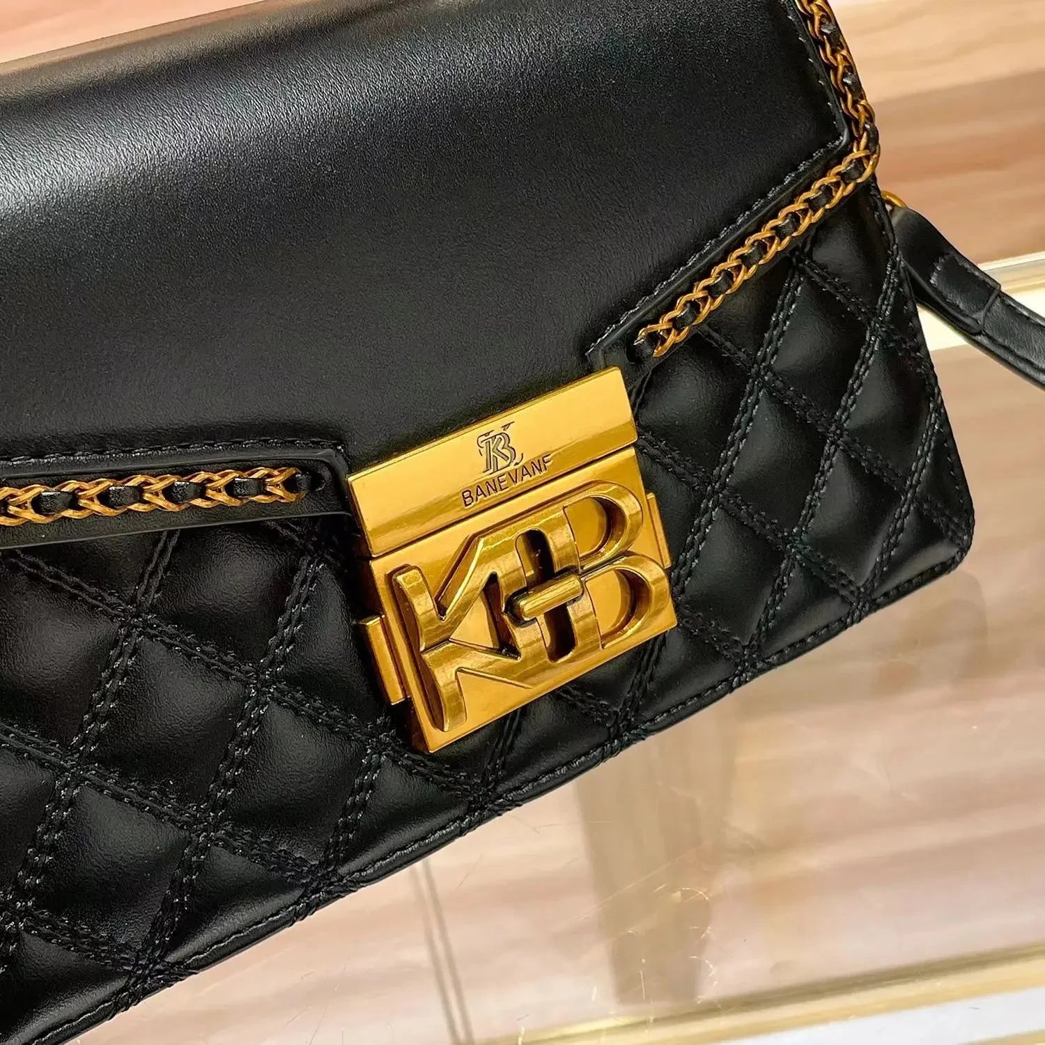Renalla Quilted Chain Satchel - Vellegra